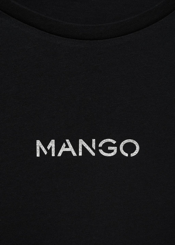 MANGO MANGOLOG-H 17081238-99 MANGO WOMEN T-SHIRT SHORT SLEEVE