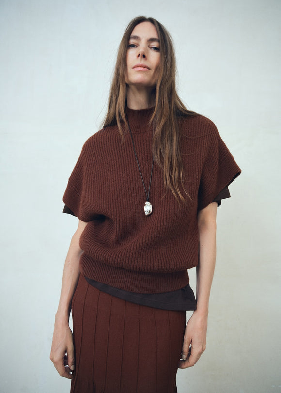 MANGO CHOCO 17085823-30 MANGO WOMEN SKIRT