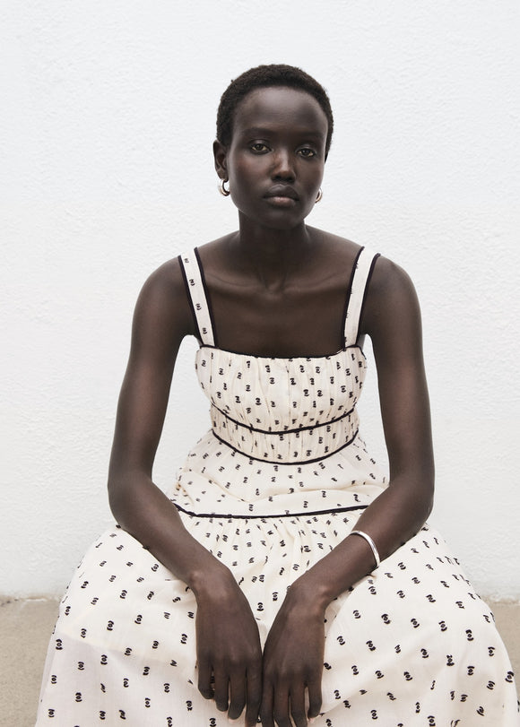 MANGO PLUMETI-W 17086731-05 MANGO WOMEN DRESS FULL LENGTH