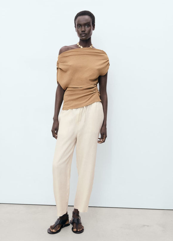 MANGO LINEN 17091162-06 MANGO WOMEN TROUSER