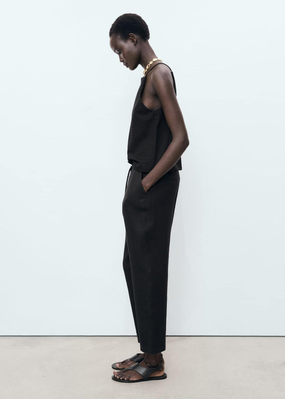 MANGO LINEN 17091162-99 MANGO WOMEN TROUSER