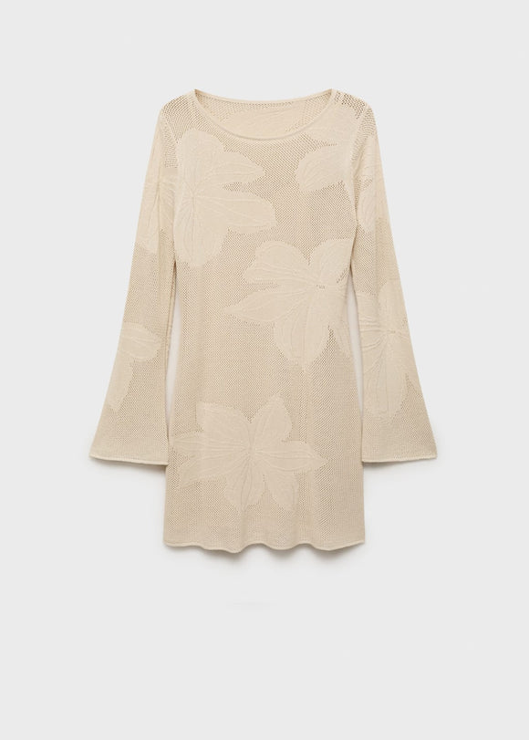 MANGO ROSETTO 17092898-08 MANGO WOMEN DRESS KNEE LENGTH