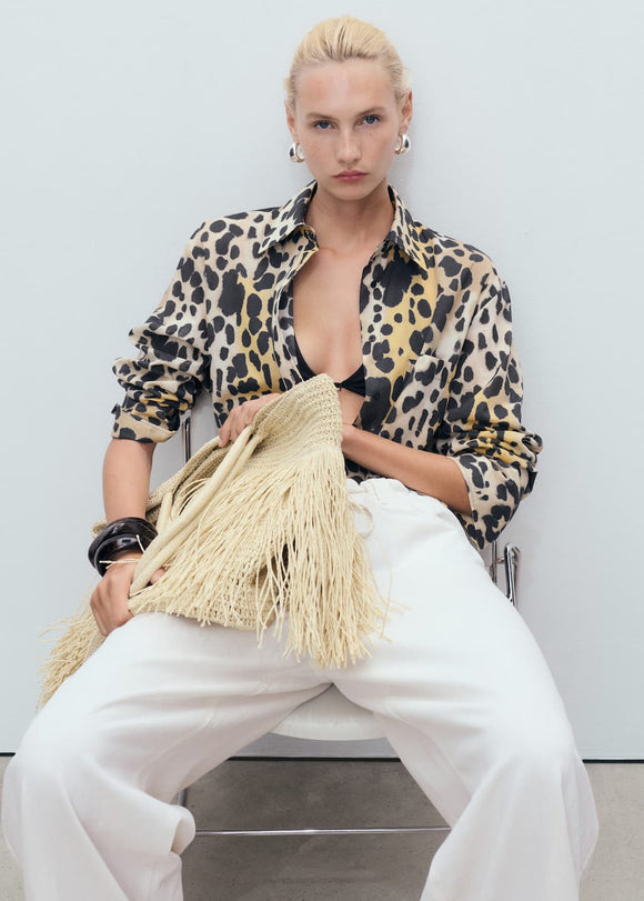 MANGO GINA 17093325-99 MANGO WOMEN SHIRT LONG SLEEVE