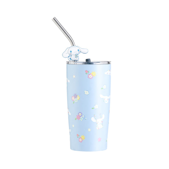 MINISO CINNAMOROLL STEEL TUMBLER WITH STRAW (580ML) 2012674110105 STEEL CUP