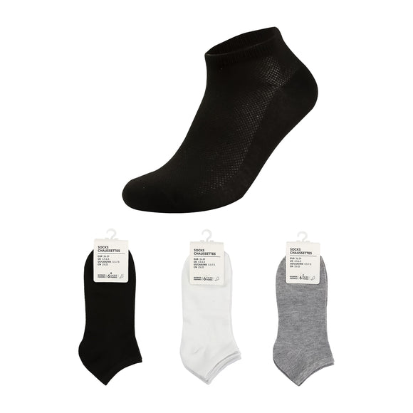 MINISO WOMEN'S CLASSIC LOW-CUT SOCKS (6 PAIRS) 2013101510109 WOMEN'S LOW-CUT SOCKS