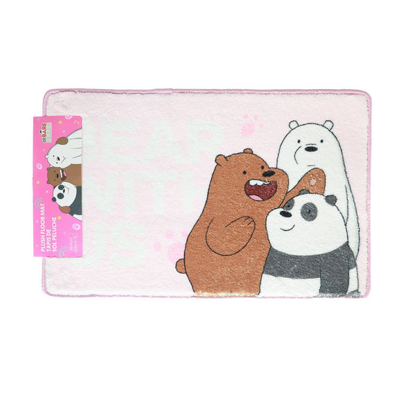 MINISO WE BARE BEARS COLLECTION 5.0 PLUSH FLOOR MAT ( PINK ) 2013358412102 LIFE DEPARTMENT