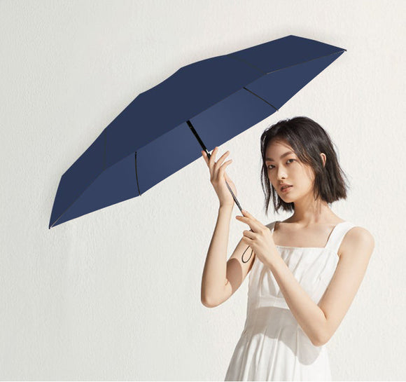 MINISO CLASSIC SOLID COLOR AUTOMATIC UMBRELLA ( DARK BLUE ) 2013488712103 LONG UMBRELLA