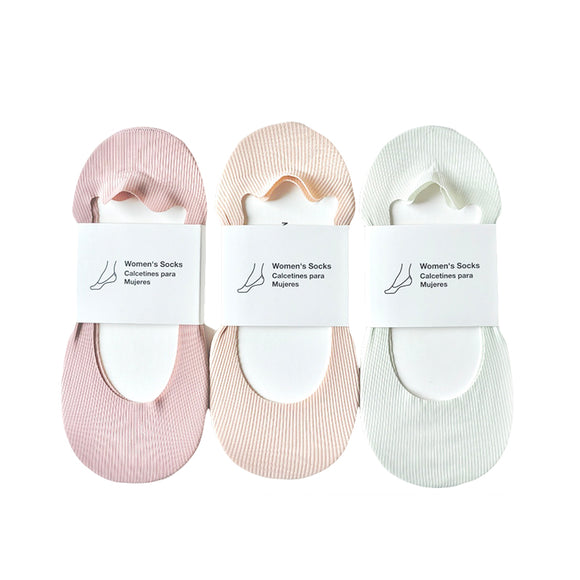 MINISO WOMEN'S ICE SILK LOW-CUT SOCKS 3 PAIRS ( CANDY COLOR ) 2013875511104 WOMEN'S LOW-CUT SOCKS