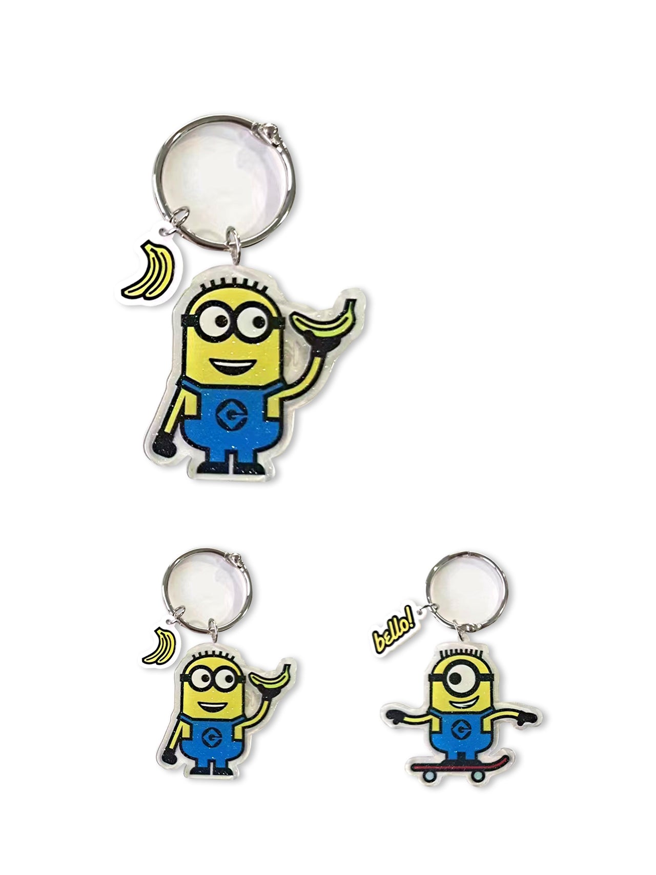MINISO MINIONS COLLECTION ACRYLIC KEYCHAIN 2014229810102 FASHIONABLE ORNAMENTS