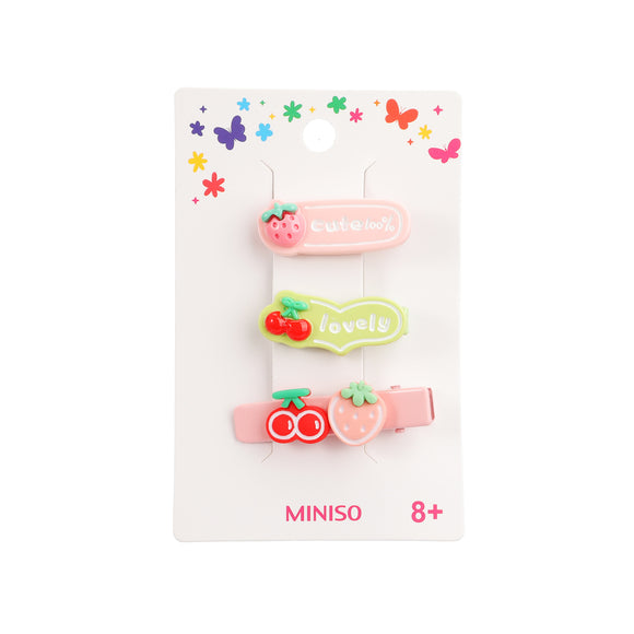 MINISO FUN SERIES FRUIT HAIR CLAW CLIPS (3 PCS) 2014736410109 HAIR CLIPPERS