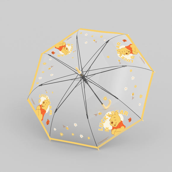 MINISO DISNEY WINNIE THE POOH COLLECTION TRANSPARENT LONG-HANDLED UMBRELLA 2015148810105 LONG UMBRELLA