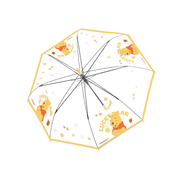MINISO DISNEY WINNIE THE POOH COLLECTION TRANSPARENT LONG-HANDLED UMBRELLA 2015148810105 LONG UMBRELLA