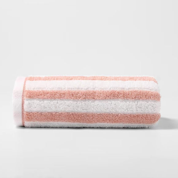 MINISO STRIPED PURE COTTON TOWEL ( RED ) 2015298012107 TEXTILE