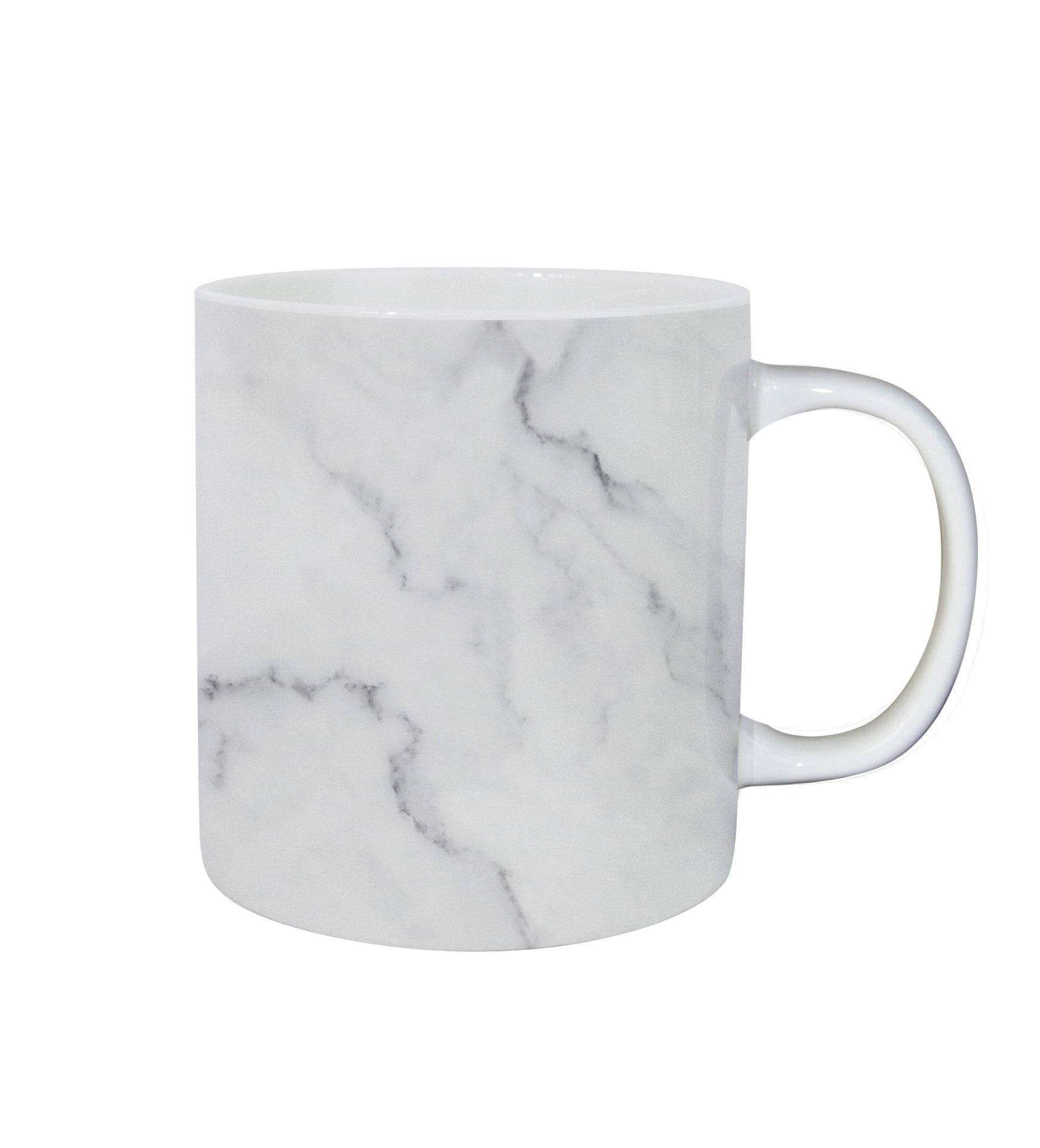 MINISO BLACK AND WHITE SERIES MARBLE PATTERN CERAMIC CUP ( 440ML ) ( WHITE ) 2015301311104 LIFE DEPARTMENT