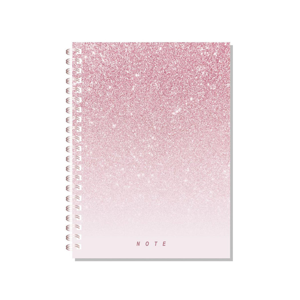 MINISO ROSE GOLD SERIES WIRE-BOUND BOOK ( 90 SHEETS, 19 X 26CM ) PDQ 2015307710109 STATIONERY & GIFT