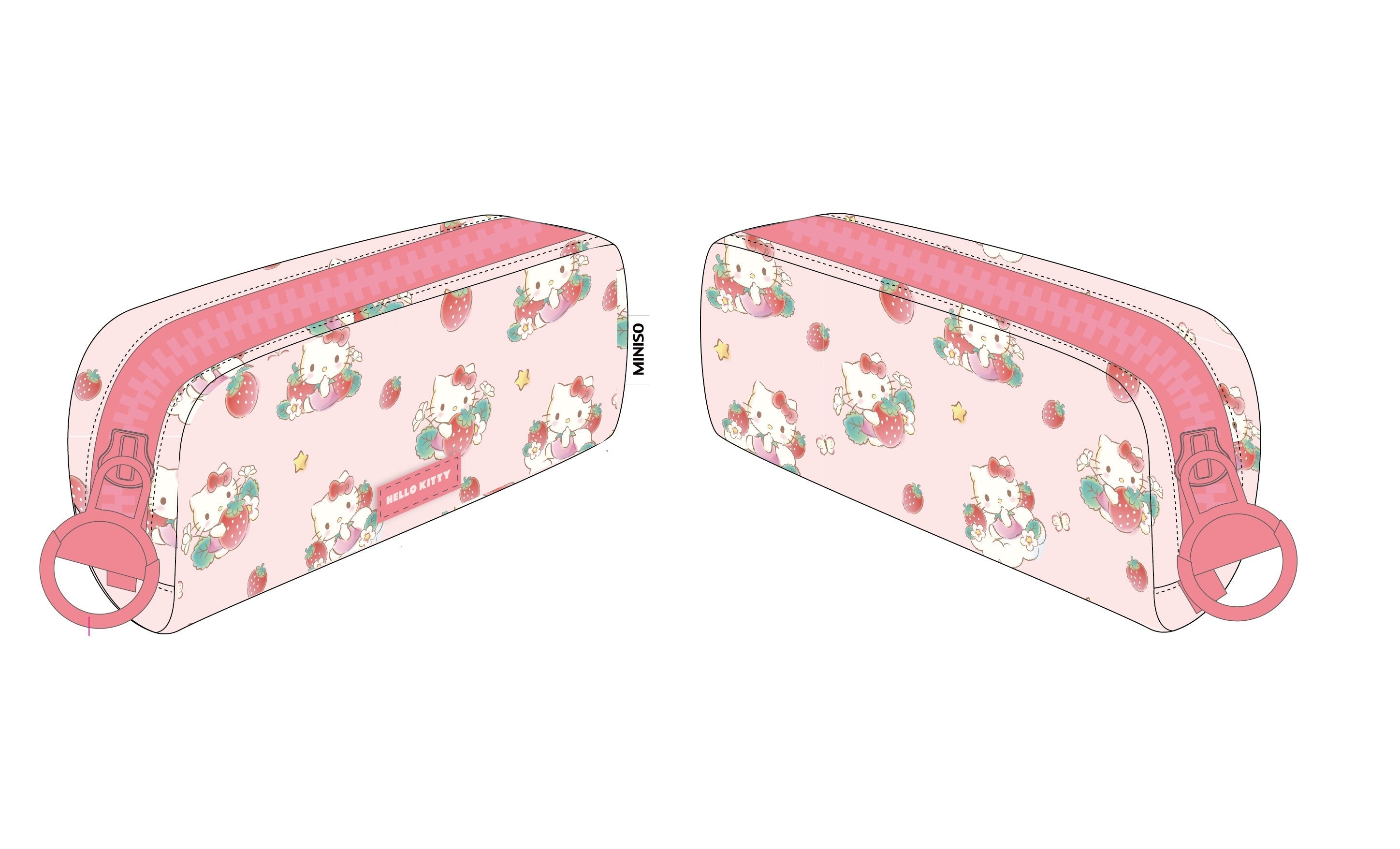 MINISO SANRIO CHARACTERS STRAWBERRY COLLECTION BIG-ZIPPER