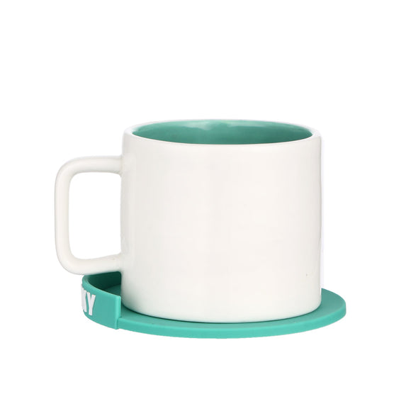 MINISO BT21 COLLECTION CARTOON CERAMIC CUP WITH COASTER ( 450ML ) ( SHOOKY ) 2016371111106 CERAMIC MUG