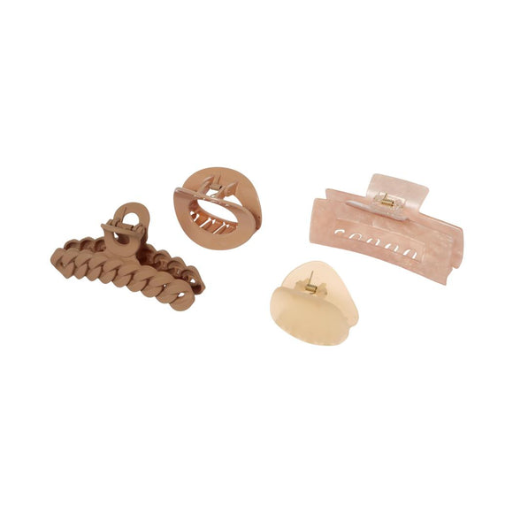 MINISO BASIC STYLE HAIR CLAW CLIPS ( 4 PCS ) 2017844210104 HAIR BAND