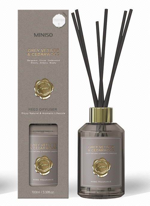 MINISO CLASSICAL SERIES REED DIFFUSER ( GREY VETIVER & CEDARWOOD ) 2018087611109 SCENT DIFFUSER