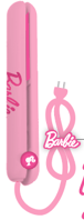 MINISO BARBIE SHINING COLLECTION MINI HAIR STRAIGHTENER MODEL: B101 ( EU PLUG ) ( PALE PINK ) 2018316711105 ELECTRIC HAIR STRAIGHTENER & HAIR CURLER