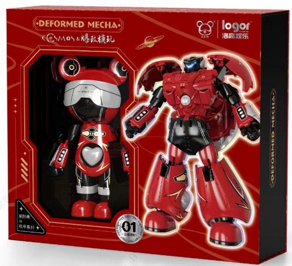 MINISO INTERSTELLAR BEAR MECHA SERIES ( RED ) 2018446012103 EDUCATIONAL TOYS