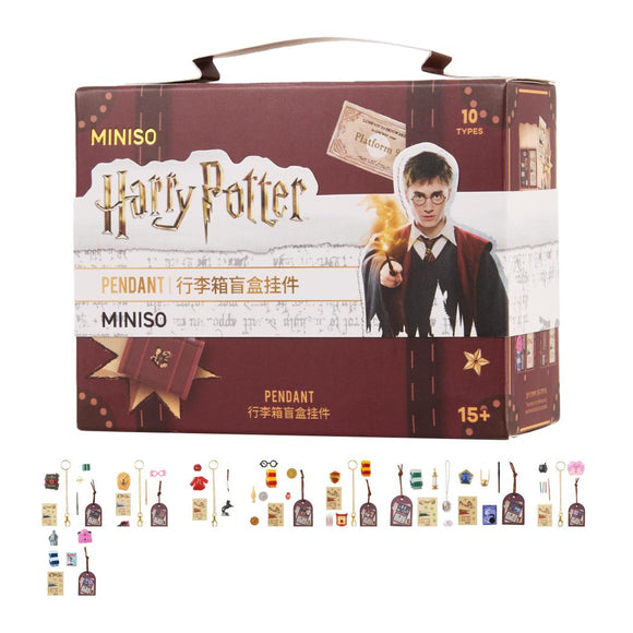 MINISO HARRY POTTER HOGWARTS SCHOOL SEASON SUITCASE SURPRISE BOX PENDANT 2018519510109 BLIND BOX
