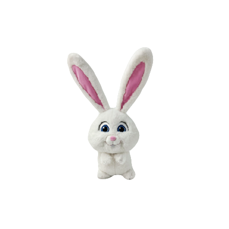 MINISO THE SECRET LIFE OF PETS 4IN. FIGURE PENDANT ( SNOWBALL ) 2018526711100 PLUSH PENDANT