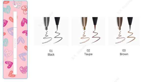 MINISO SWEETHEART DUAL-SIDED EYEBROW PEN (03 BROWN) 2014255411106 EYEBROW PENCIL