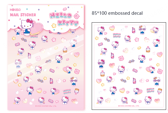 MINISO HELLO KITTY NAIL DECALS 2023178910108 NAIL DECALS