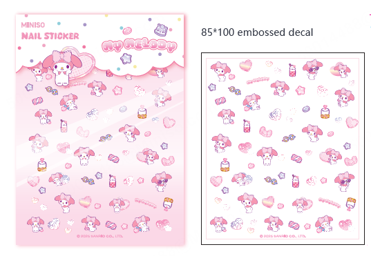 MINISO MY MELODY NAIL DECALS 2023179010104 NAIL DECALS