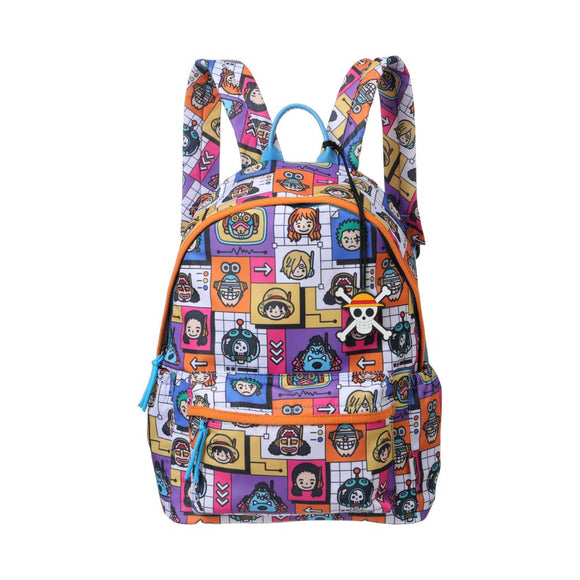 MINISO ONE PIECE COLLECTION ALL-OVER PRINT BACKPACK(ORANGE) 2023580611105 BACKPACK