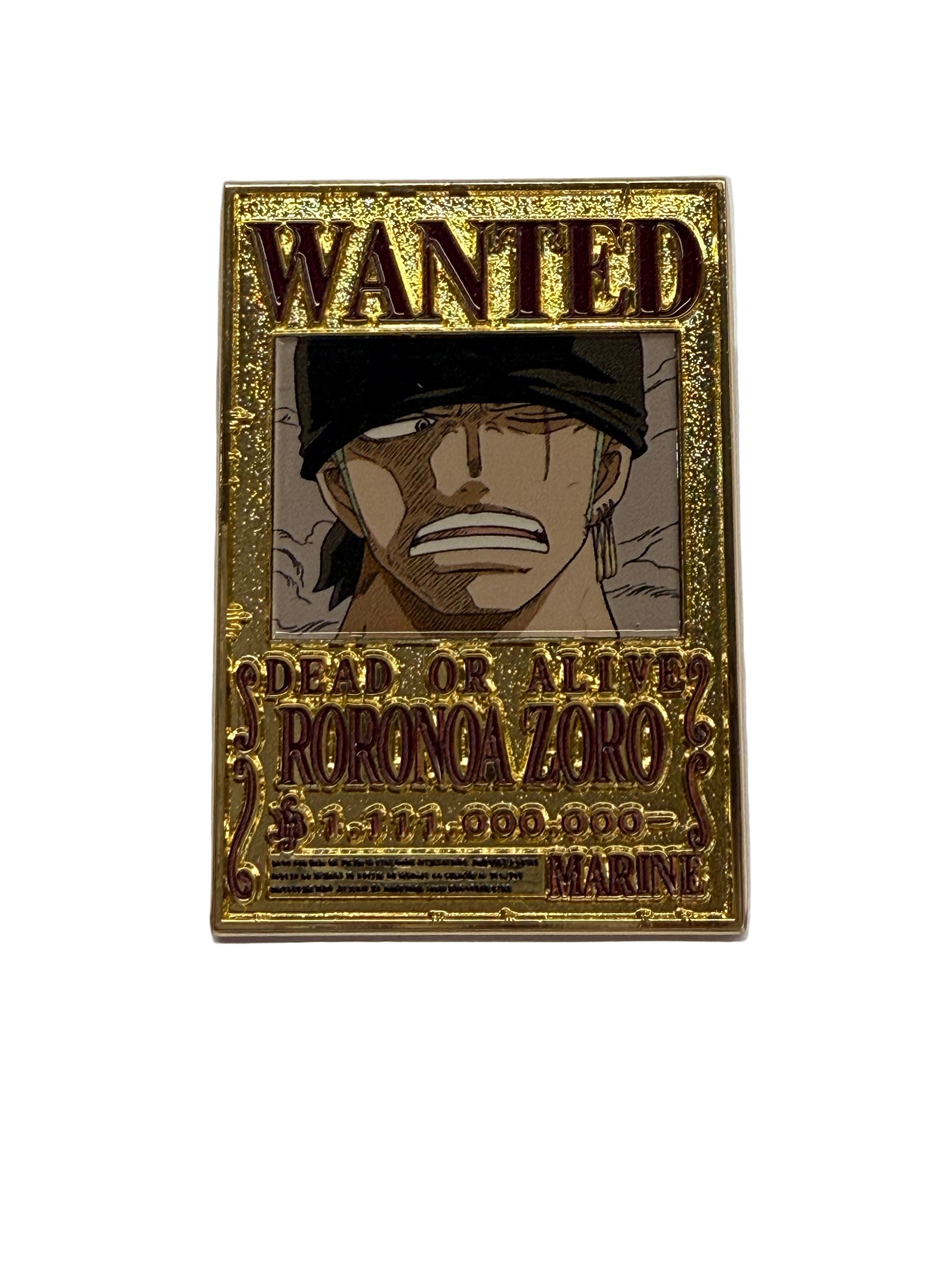 MINISO ONE PIECE COLLECTION WANTED POSTER METAL BADGE FRIDGE