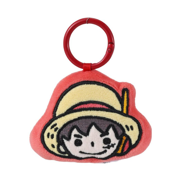 MINISO ONE PIECE COLLECTION BIG-HEAD CUTE PLUSH PENDANT (LUFFY) 2024057610102 PLUSH KEYCHAINS