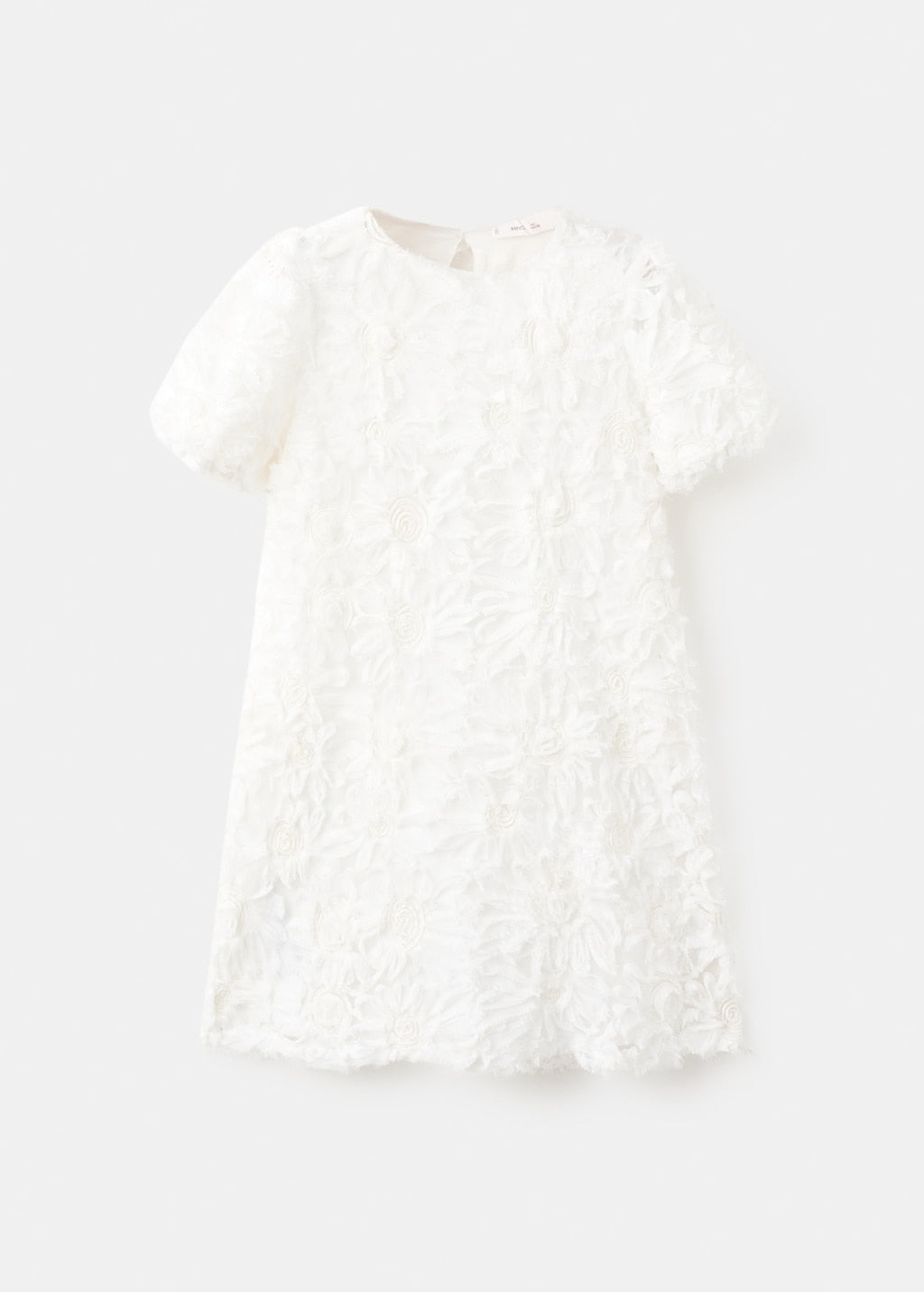 mango short white dress Embroidered short dress