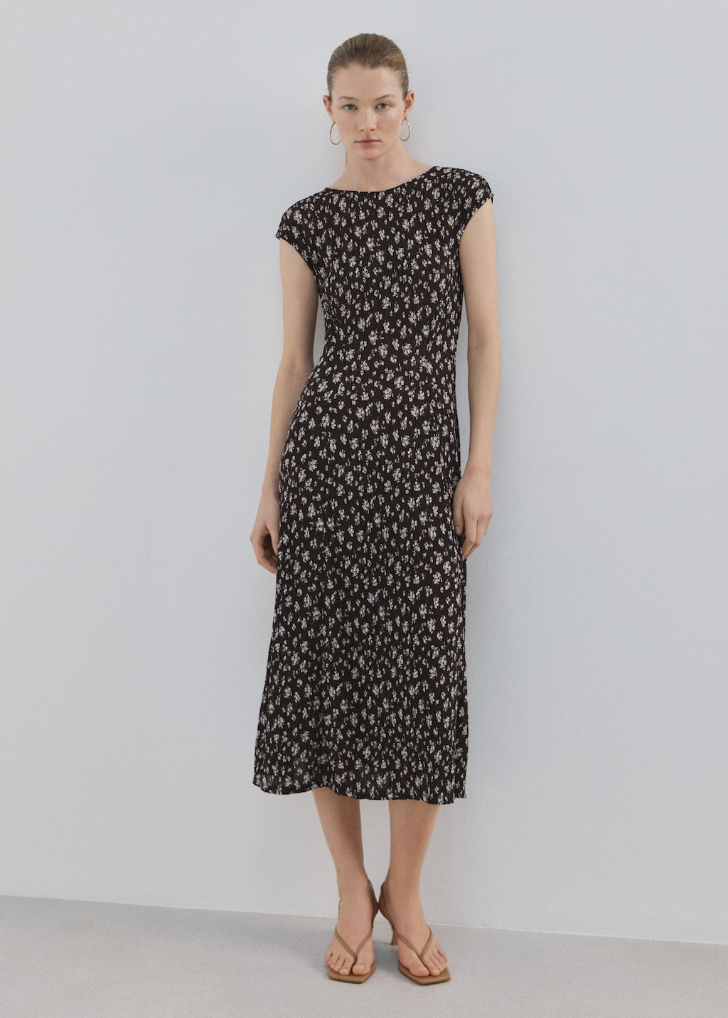 mango midi dress MANGO POME 27075824-30 MANGO WOMEN DRESS FULL LENGTH