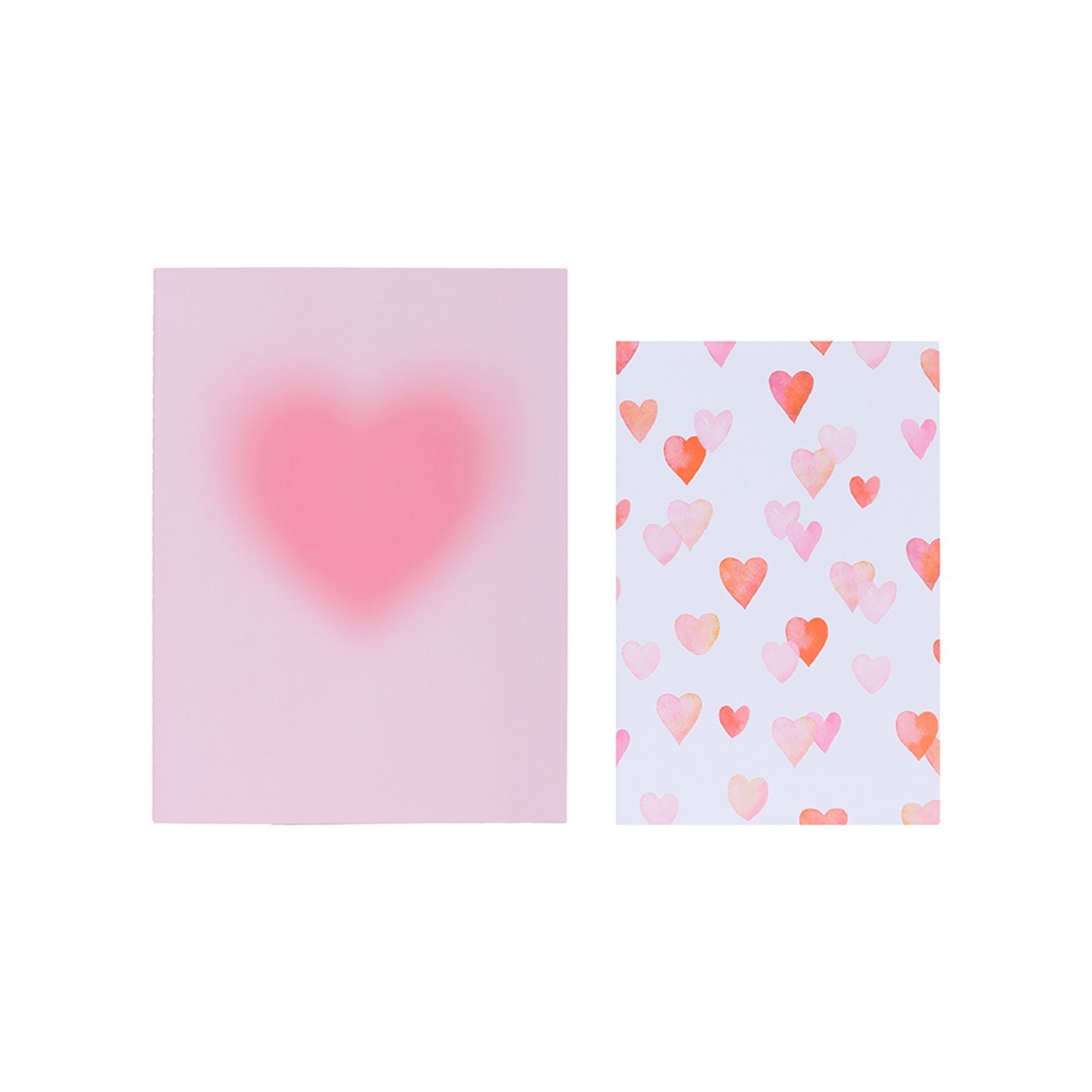 MINISO PINK ROMANCE SERIES A5 & B5 STITCH-BOUND BOOK SET ( 32 SHEETS ) ( HEART ) PDQ 2015284910103 STATIONERY & GIFT