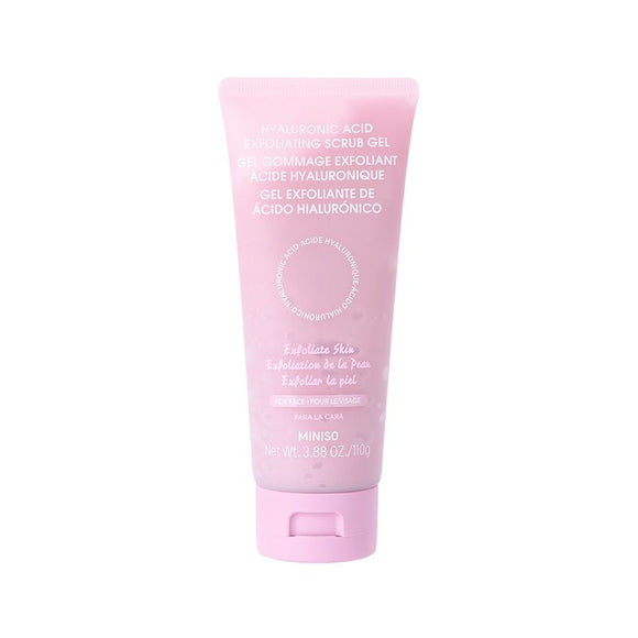 MINISO HYALURONIC ACID EXFOLIATING SCRUB GEL 2019237910103 FACIAL CLEANSER