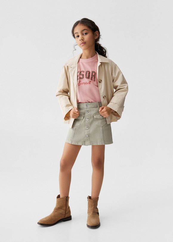 MANGO RESORT 67024465-89 MANGO KIDS GIRL T-SHIRT SHORT SLEEVE