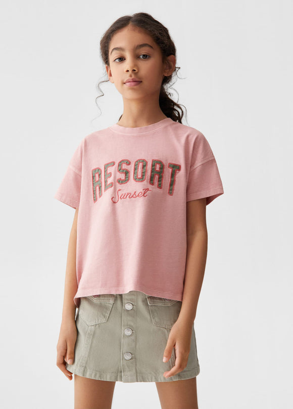 MANGO RESORT 67024465-89 MANGO KIDS GIRL T-SHIRT SHORT SLEEVE