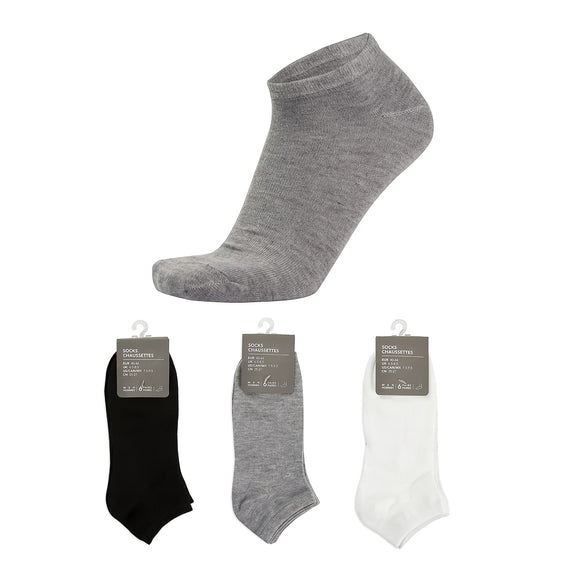 MINISO MEN'S CLASSIC LOW-CUT SOCKS ( 6 PAIRS ) 2013101210108 MEN'S LOW-CUT SOCKS