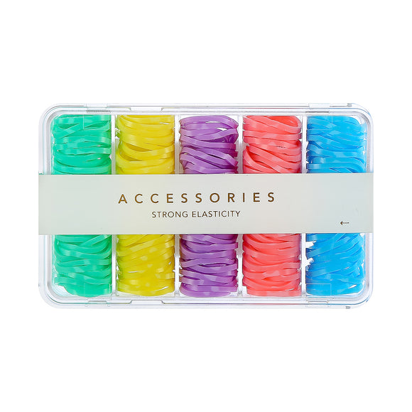 MINISO DISPOSABLE SMALL RUBBER BAND,150 ( ASSORTED ) 2007142810106 DISPOSABLE RUBBER BAND