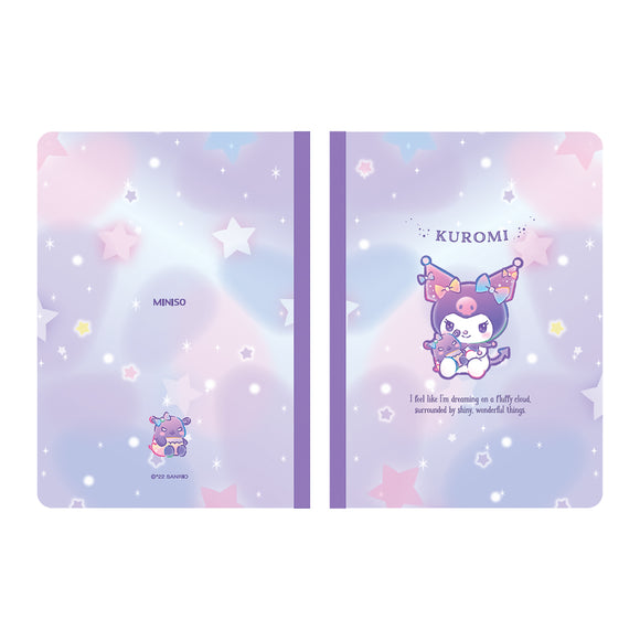 MINISO KUROMI A6 GLUE-BOUND BOOK (32 SHEETS*2 PCS) 2022153210103 HARDCOVER MEMO BOOK