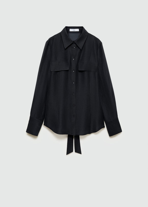 MANGO GRASS 77005655-34 MANGO WOMEN SHIRT LONG SLEEVE