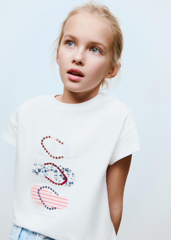 MANGO FLIPFLOP 87006357-02 MANGO KIDS GIRL T-SHIRT SHORT SLEEVE