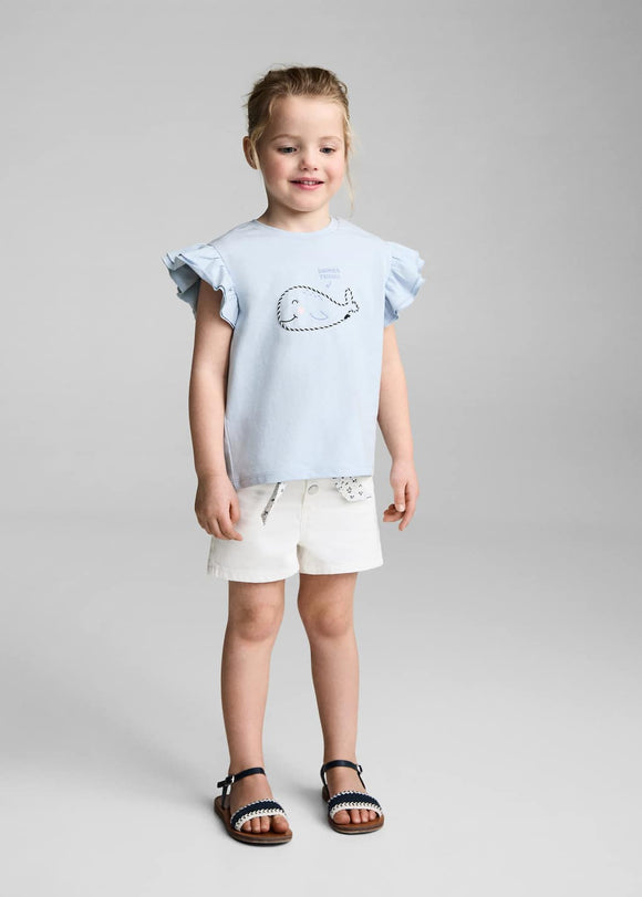 MANGO WAVE 87006360-50 MANGO KIDS BABY GIRL T-SHIRT SHORT SLEEVE
