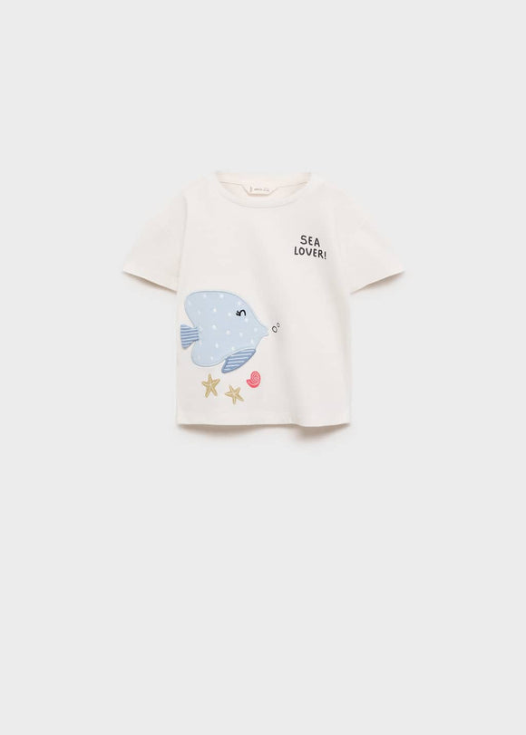 MANGO LOVER 87006361-02 MANGO KIDS BABY GIRL T-SHIRT SHORT SLEEVE