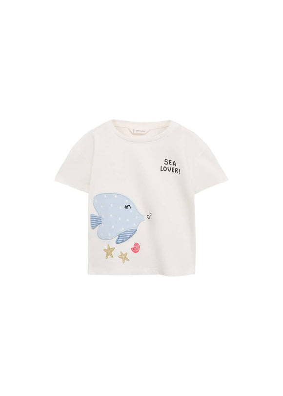 MANGO LOVER 87006361-02 MANGO KIDS BABY GIRL T-SHIRT SHORT SLEEVE
