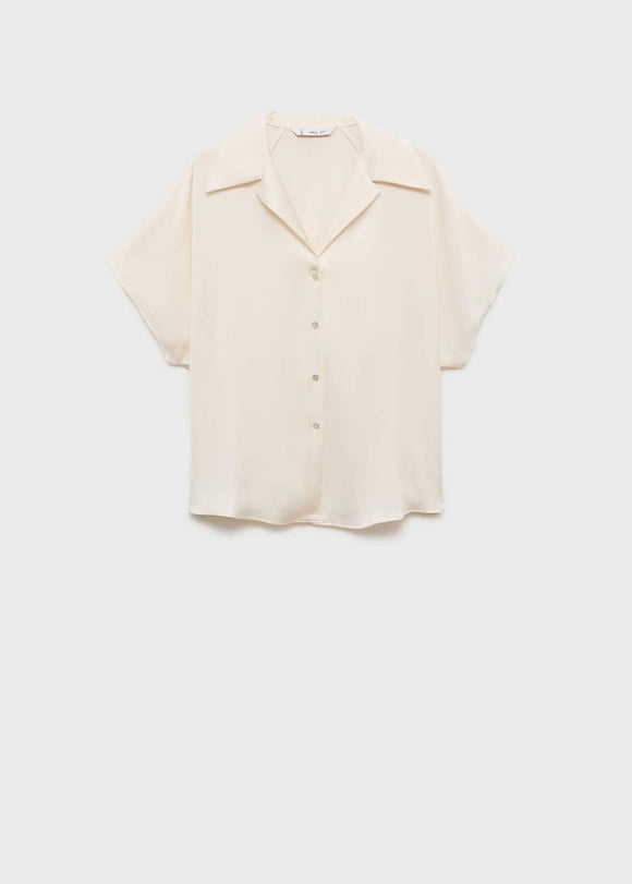 MANGO SASSA 87007185-02 MANGO WOMEN SHIRT SHORT SLEEVE