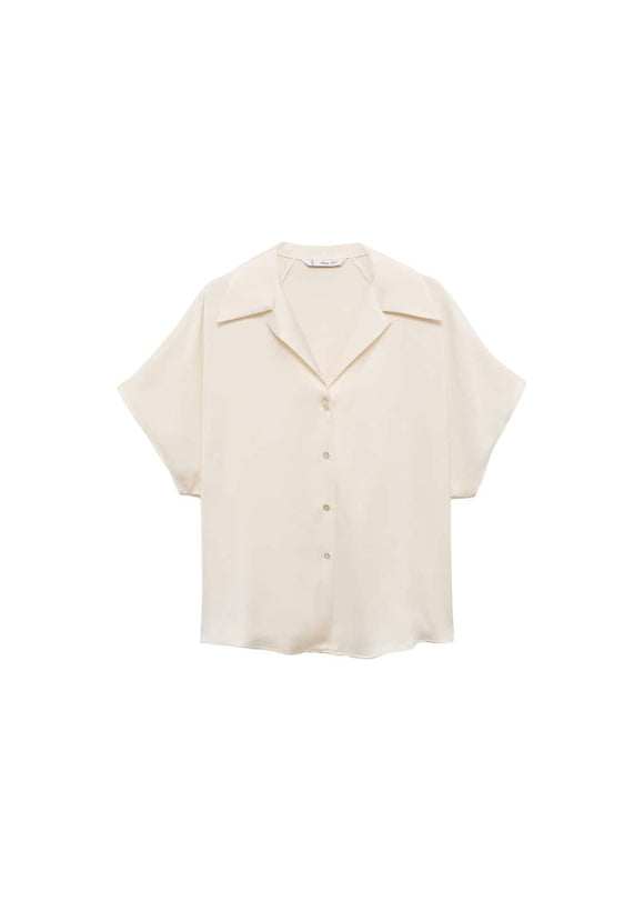 MANGO SASSA 87007185-02 MANGO WOMEN SHIRT SHORT SLEEVE