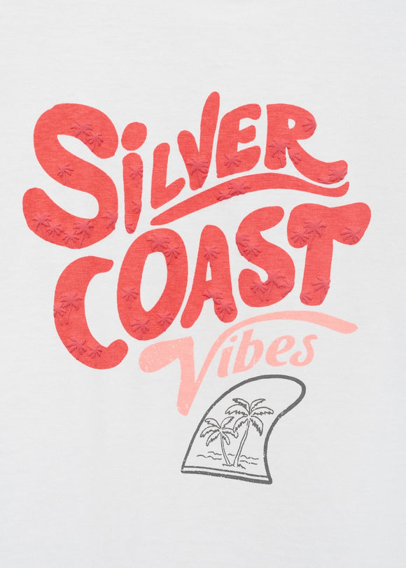 MANGO SILVER 87007714-02 MANGO KIDS BOY T-SHIRT SHORT SLEEVE